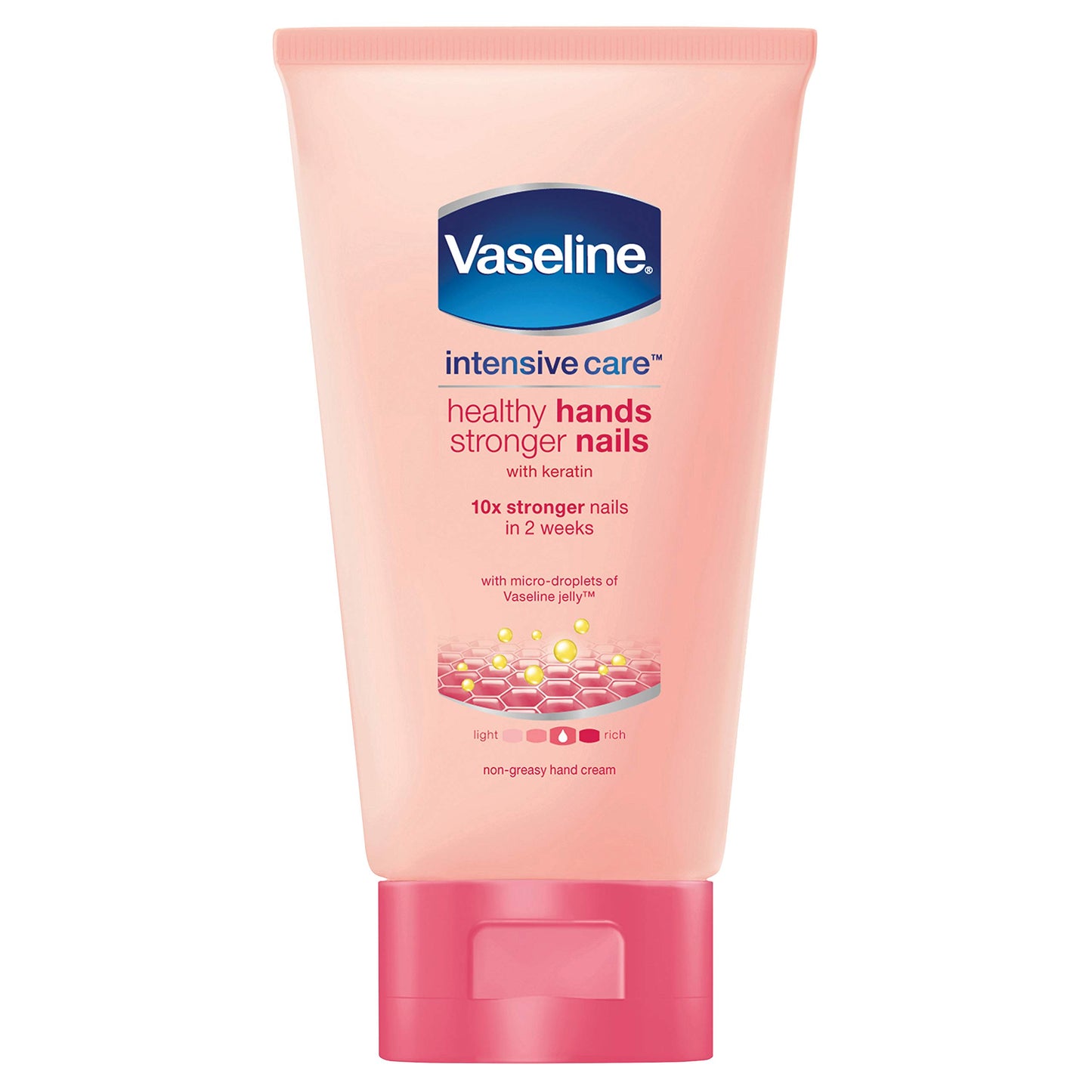 Vaseline Hand Cream, Healthy Hands and Stronger Nails Hand and Nail Cream (75 ml)
