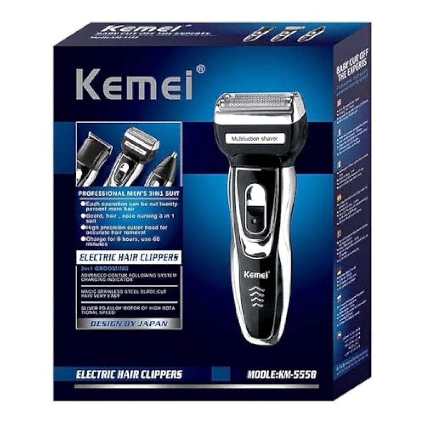 KEMEI 5558 Dry For Men - Clipper & Trimmer