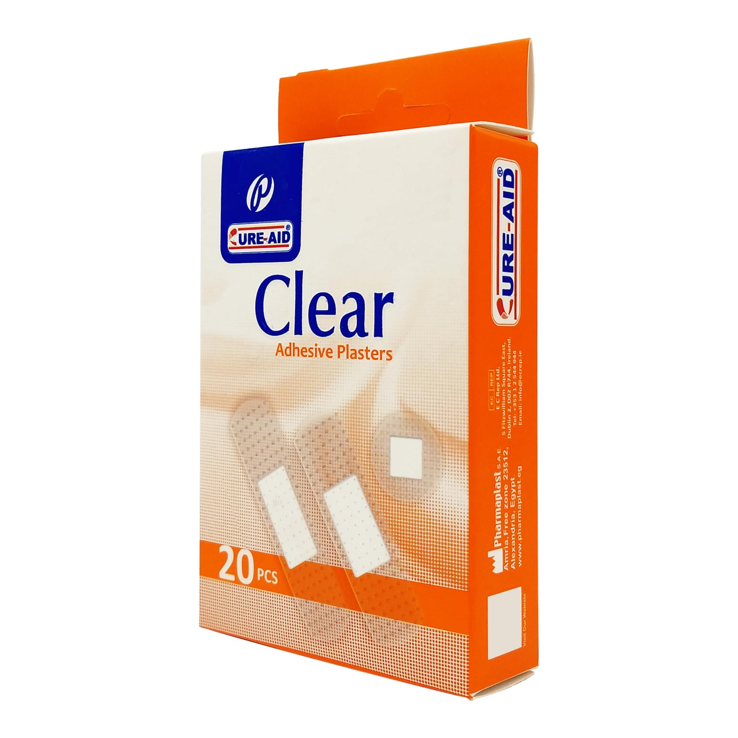 Cure-Aid Clear Adhesive Plasters - 20Pcs