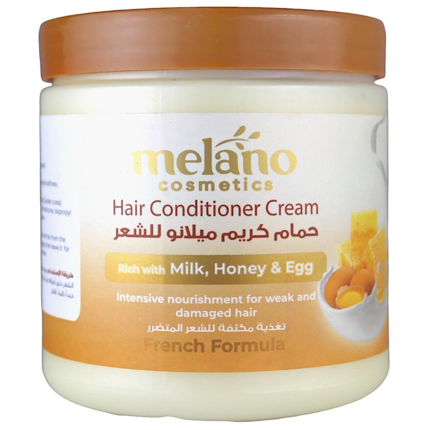 Melano Pharma Melano hair conditioner cream 500ml with egg, honey, & milk