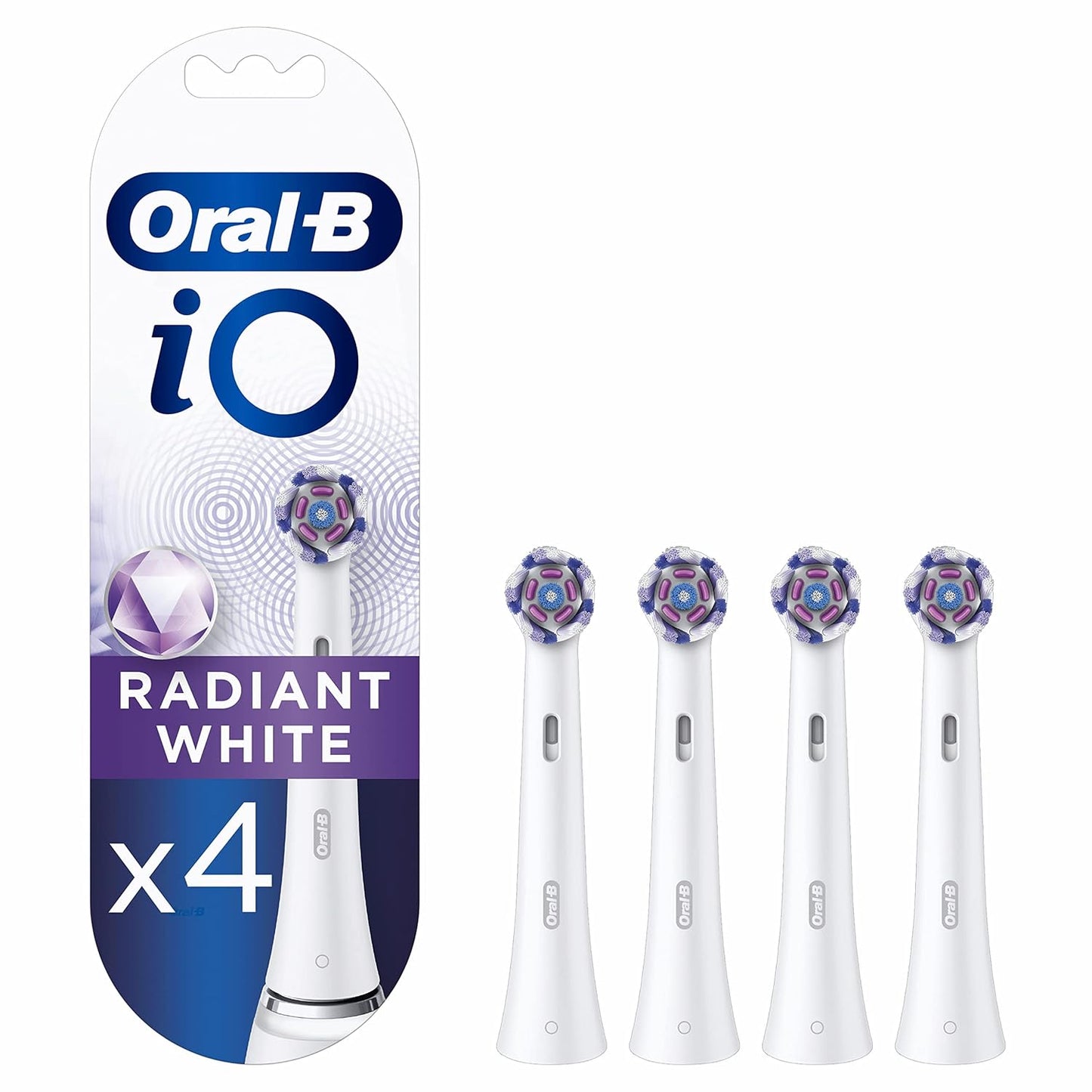 Oral-B iO Radiant White Brushes, Pack of 4