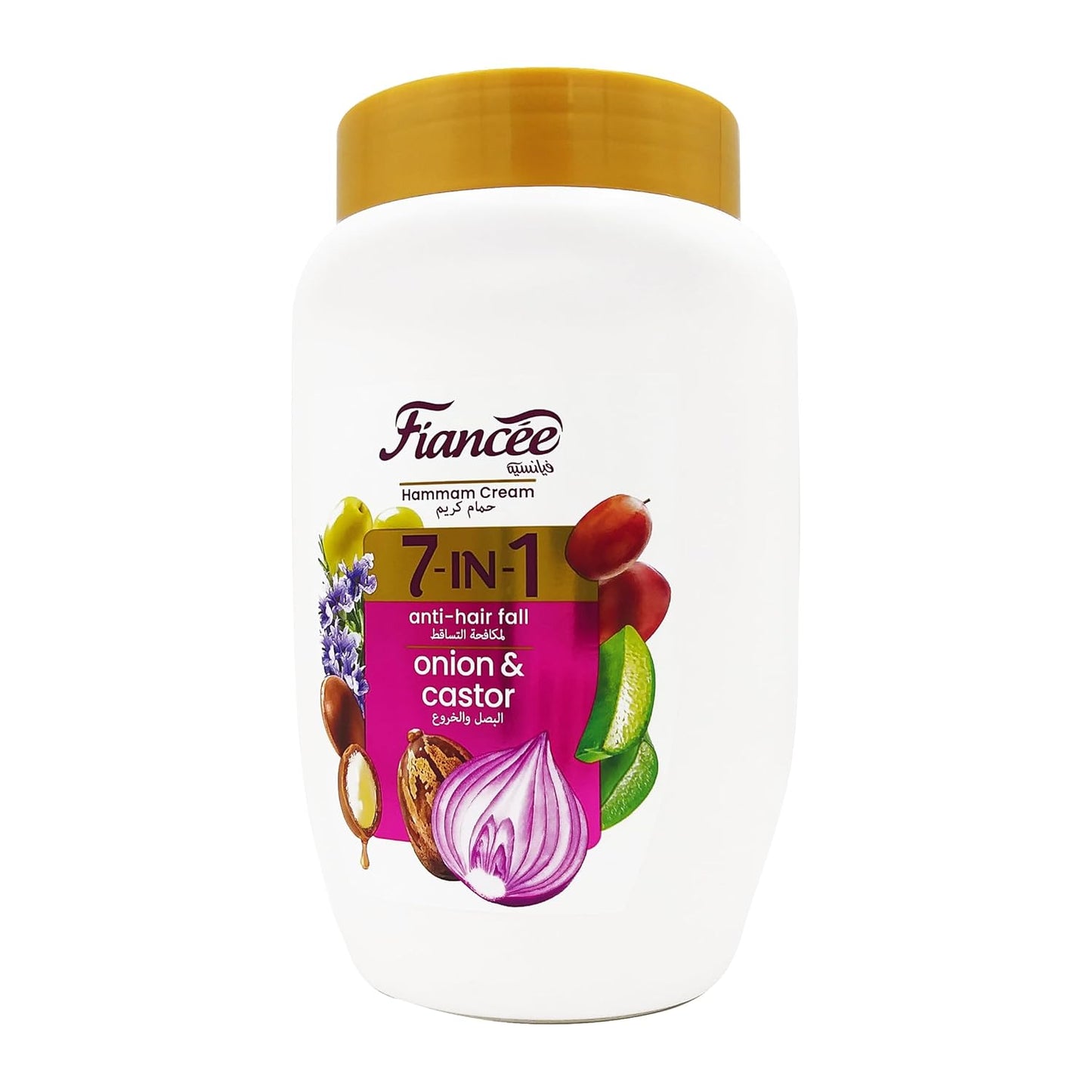 Fiancée Fiancee Hammam Cream 7 IN 1 With Onion and Castor (Anti-Hair Fall) - 950ML