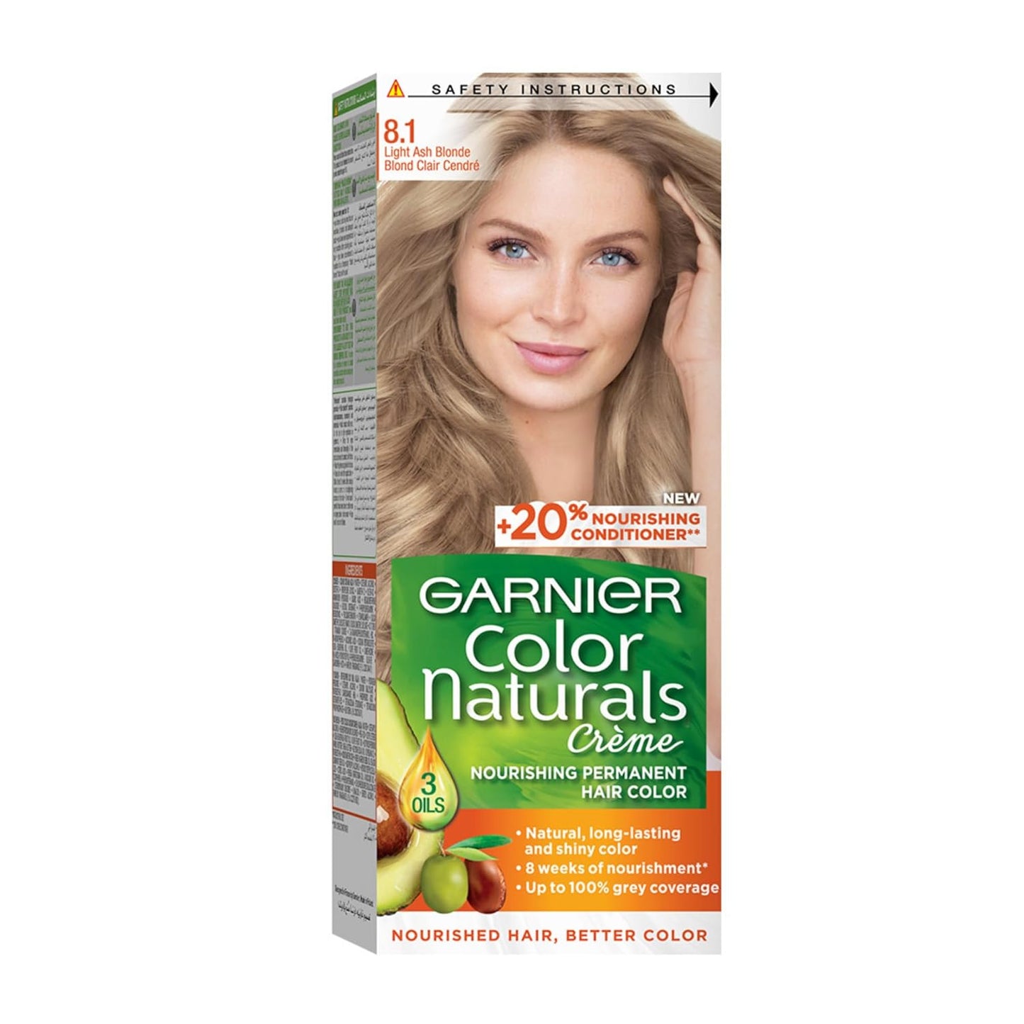 Garnier Color Naturals Permanent Crème Hair Color - 8.1 Light Ash Blonde