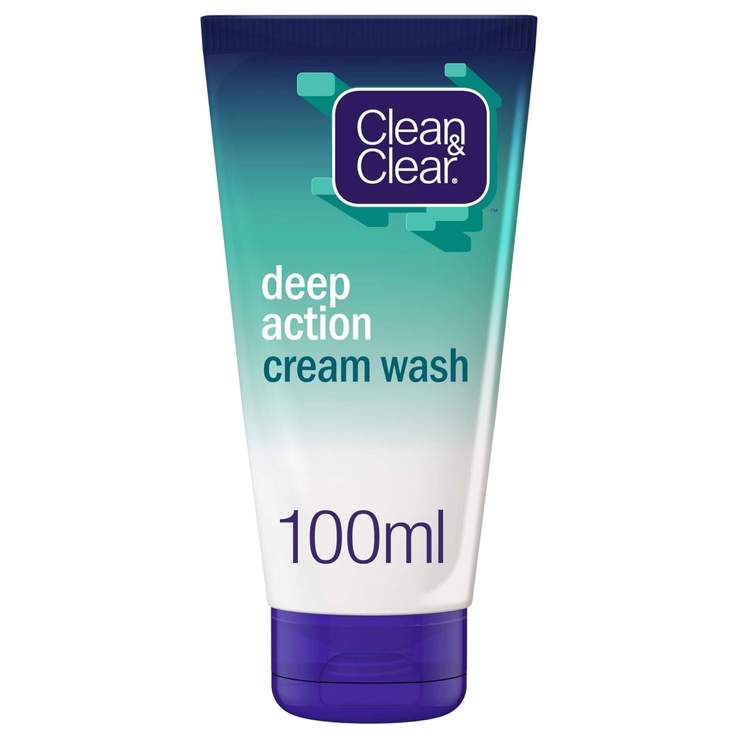 Clean & Clear Facial Cream Wash, Deep Action, 100ml