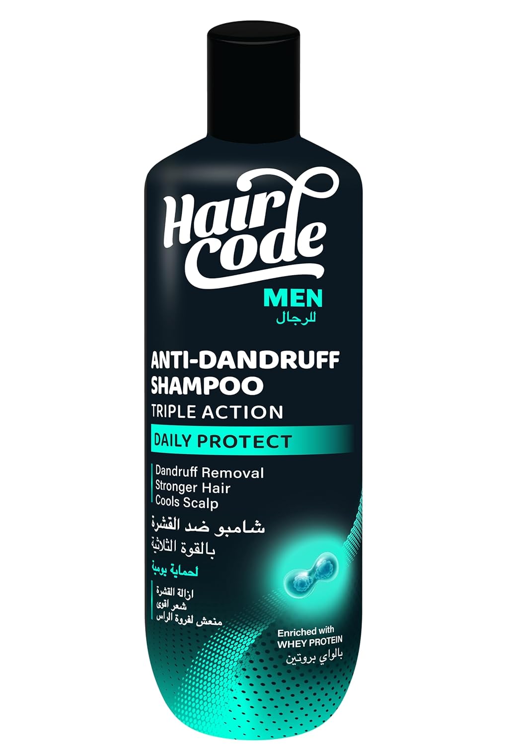 Haircode Hair code Anti-Dandruff Shampoo with Whey Protein Triple Action for Daily Protection For Men /340 ml