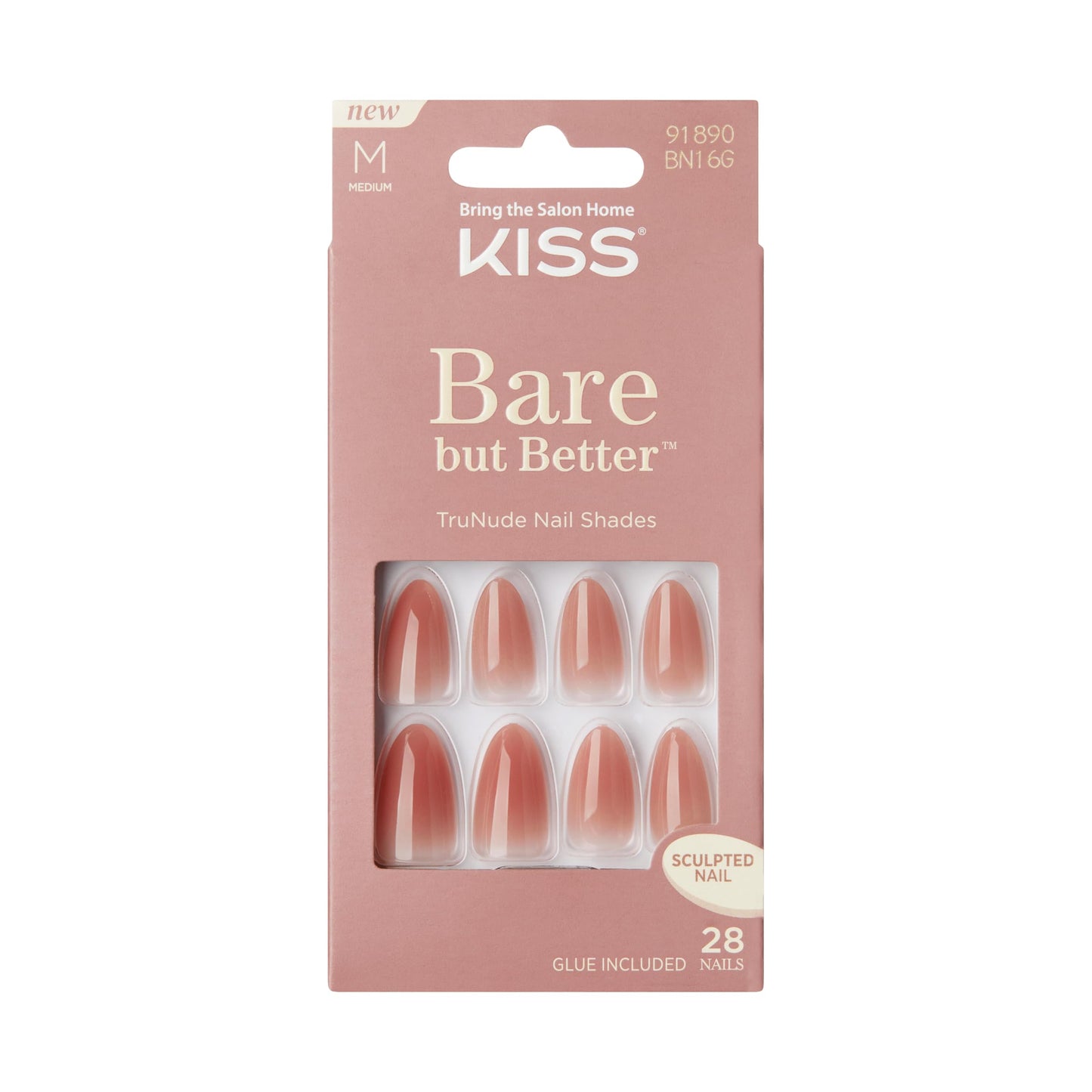 KISS BareBut-Better Nails Fairest Nude BN16