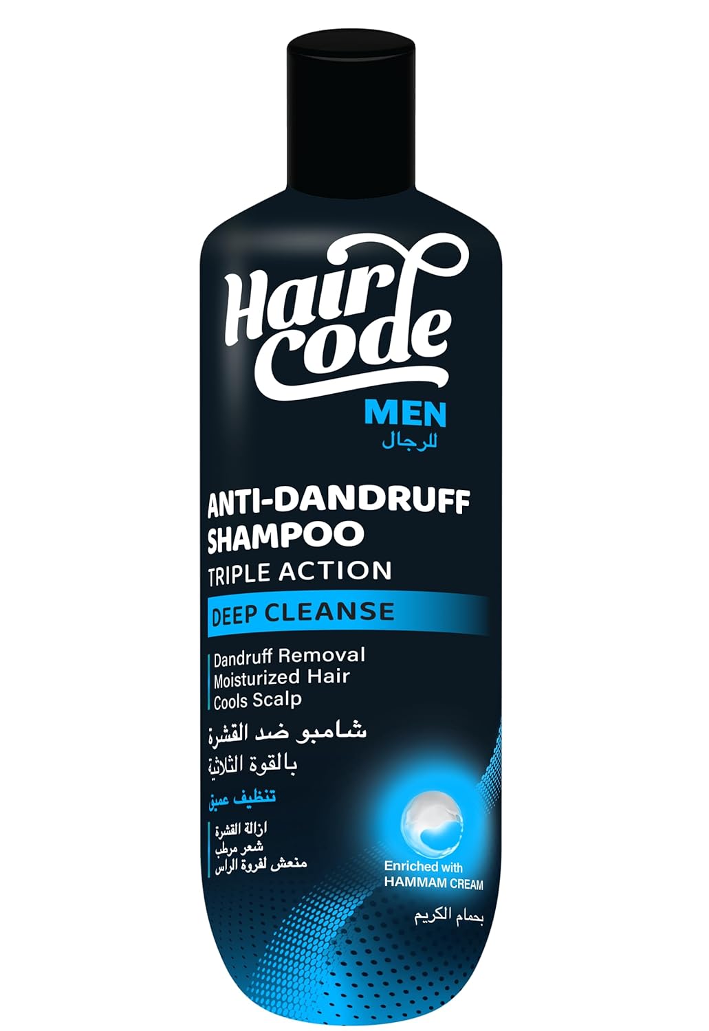 Haircode Hair Code Anti-Dandruff Shampoo Deep Cleanse Shampoo With Hamam Cream For Men / 170 ml