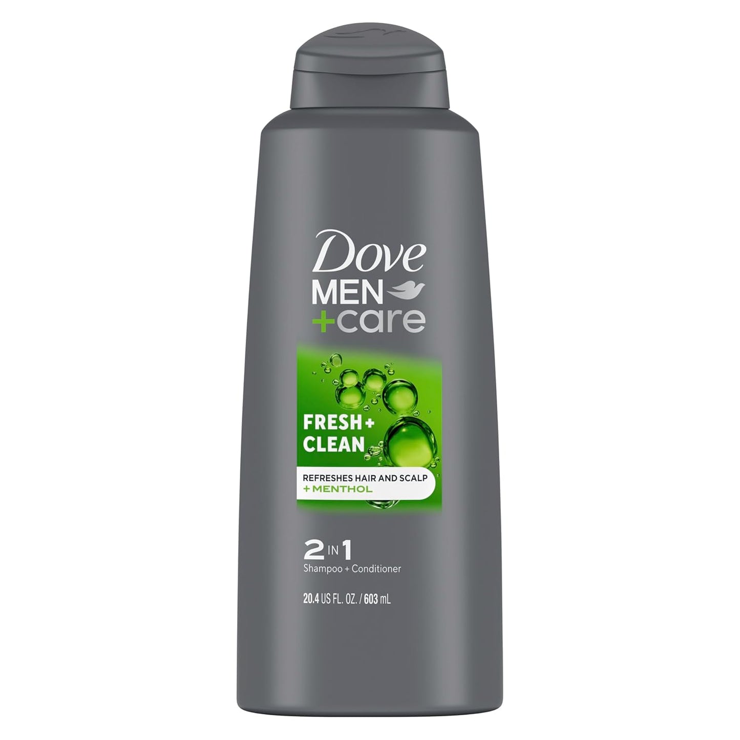 Dove Men+Care Fortifying 2-in-1 Shampoo and Conditioner For Everyday Care Fresh and Clean with Caffeine Helps Strengthen and Nourish Hair 20.4 oz