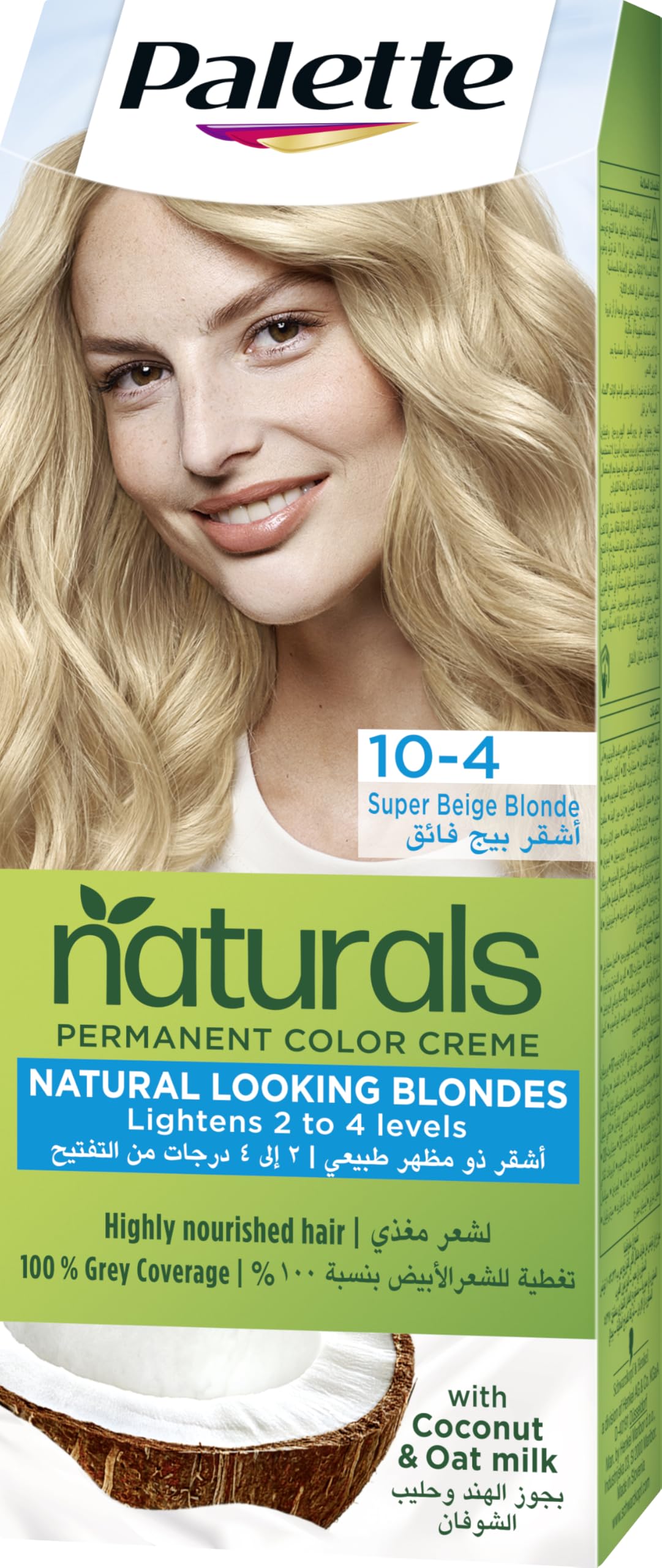 Palette Permenant Natural Colour 10-4 Super Beige Blonde 50 ml