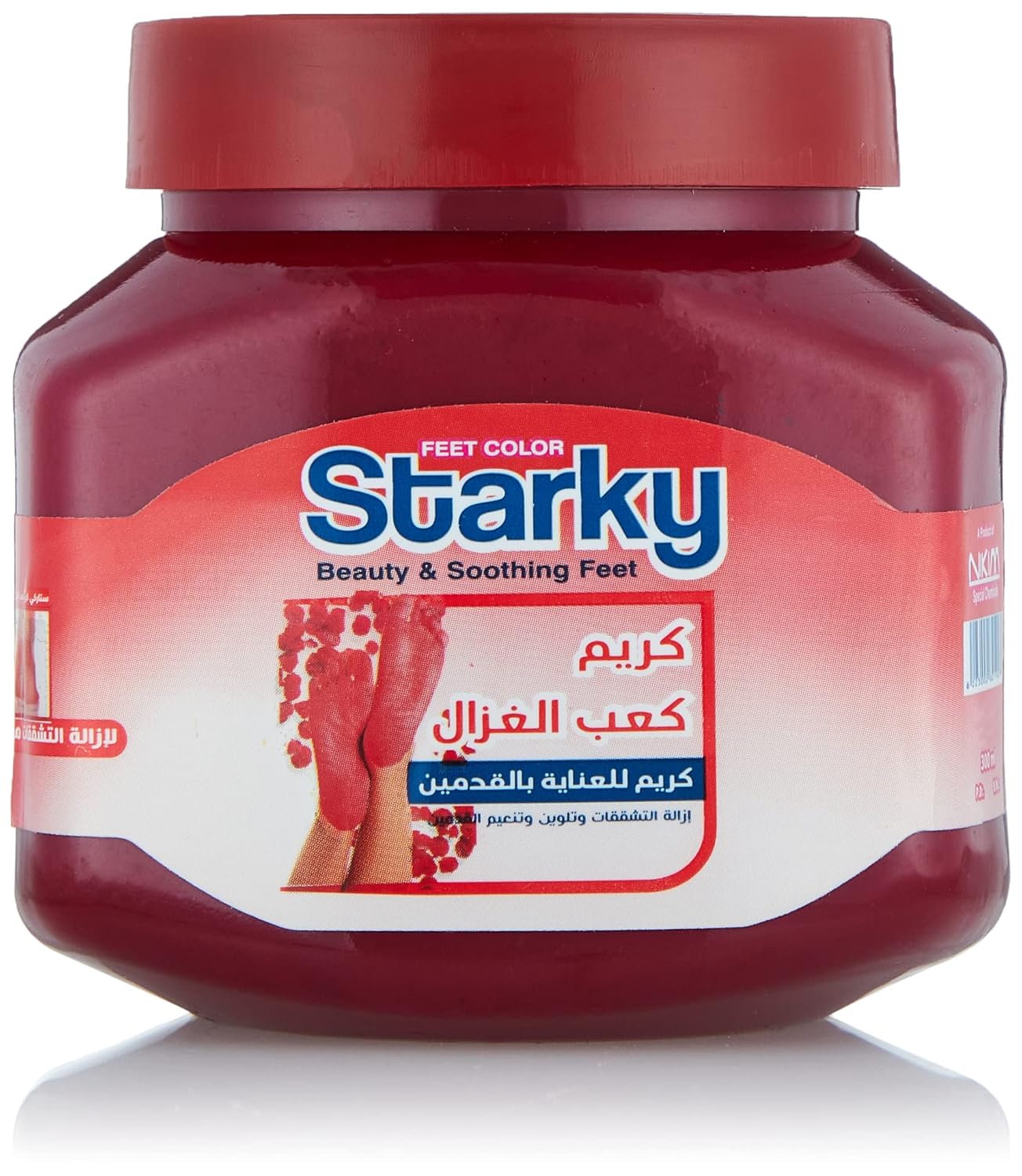 Starky Feet Color Beauty & Soothing Feet Kaab El Ghazal Cream Red - 300ML