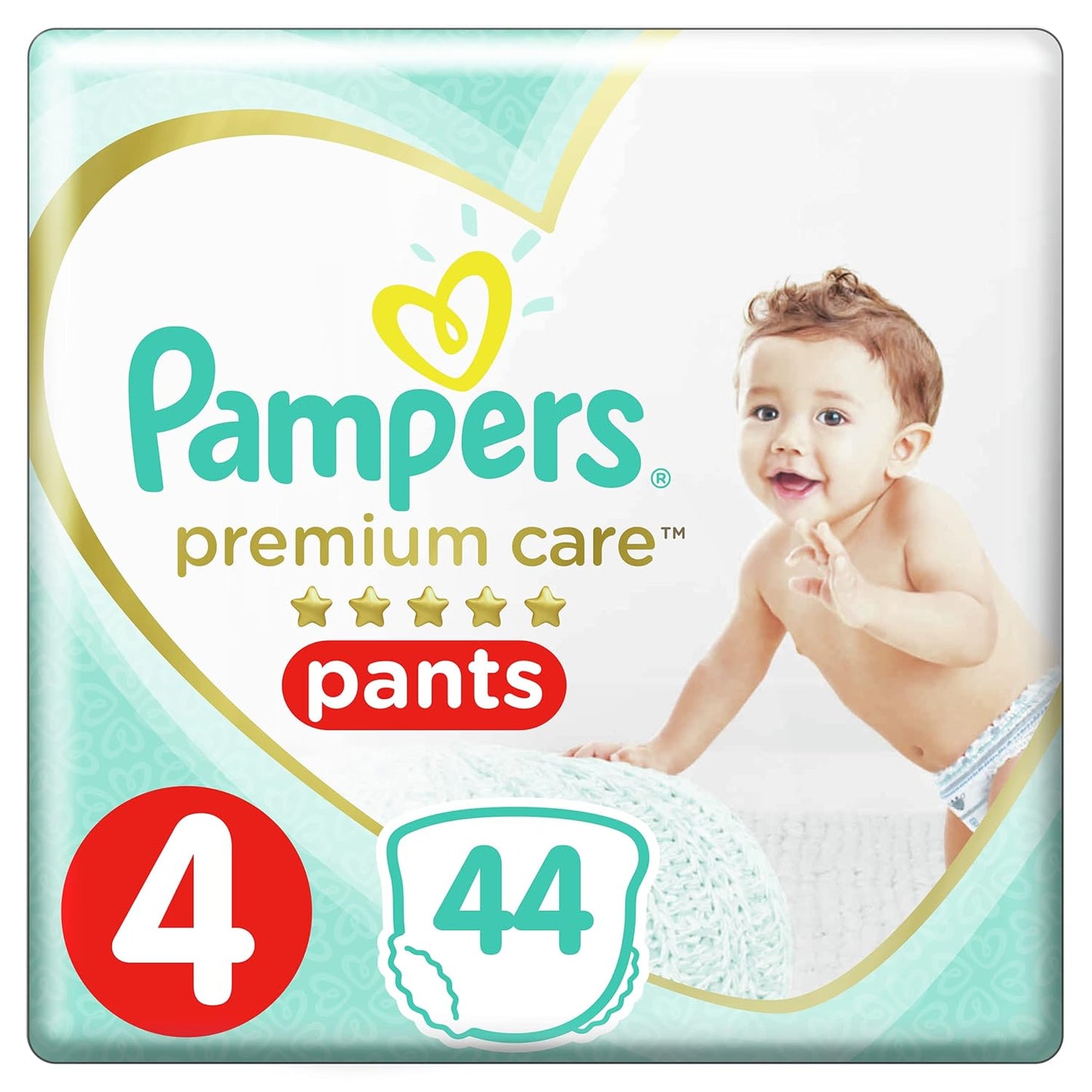 Pampers Premium Care, Size 4, Maxi, 9-14 kg, Jumbo Pack, 44 Diaper Pants