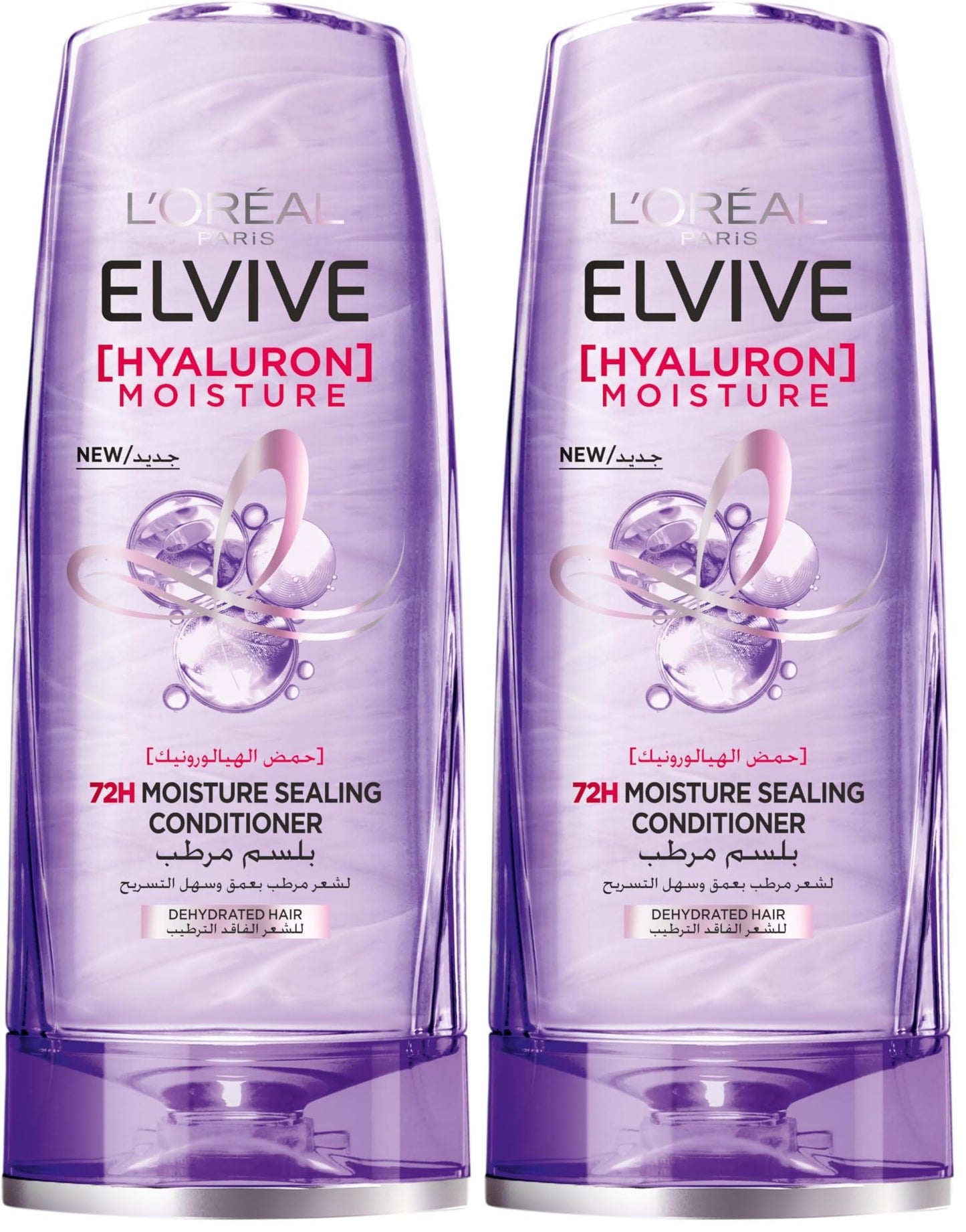 L’Oréal Paris Elvive Hyaluron Moisture 72H Moisture Sealing Conditioner with Hyaluronic Acid - 360ml (Pack of 2)