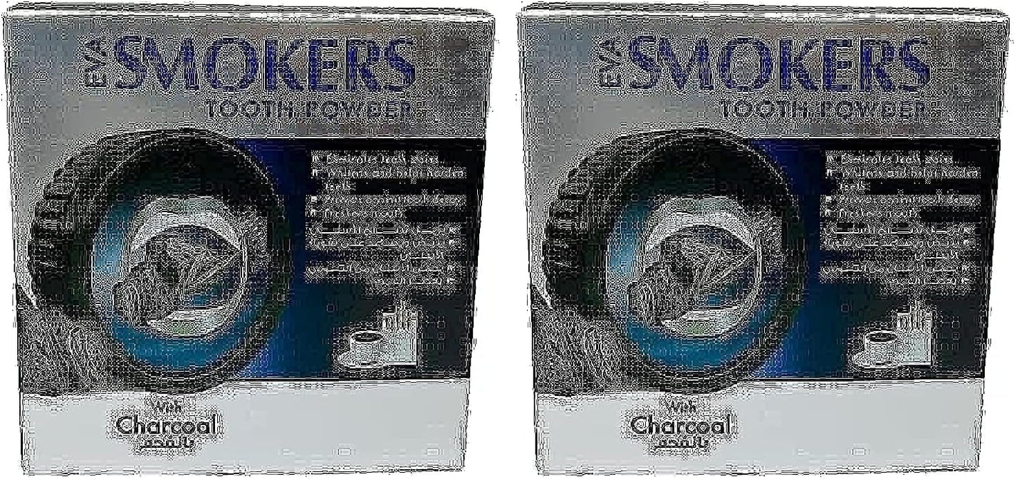 Eva Smokers Charcoal Teeth Cleaning Powder 40g (Pack of 2) Eva