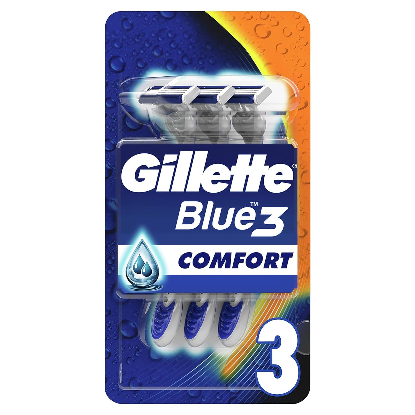 Gillette Blue3 Disposable Shaving Razor With Comfort Gel – Pack of 3