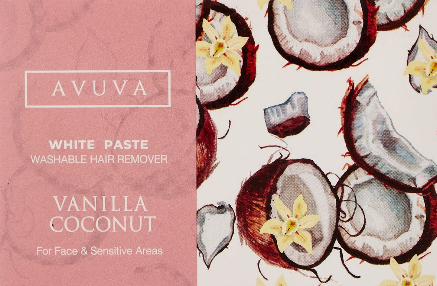 Avuva white paste hair removal - 100 gm- coconut& vanilla