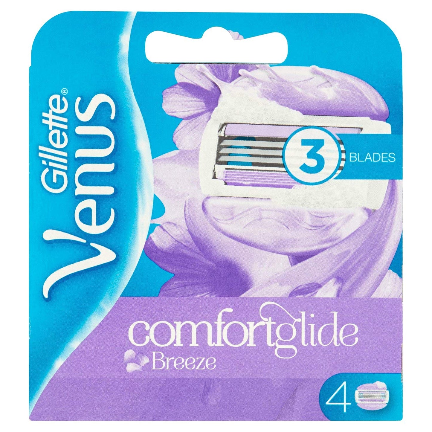 Gillette Venus Comfortglide Breeze Women's Razor Blade Refills – Packaging May Vary – 4 Count