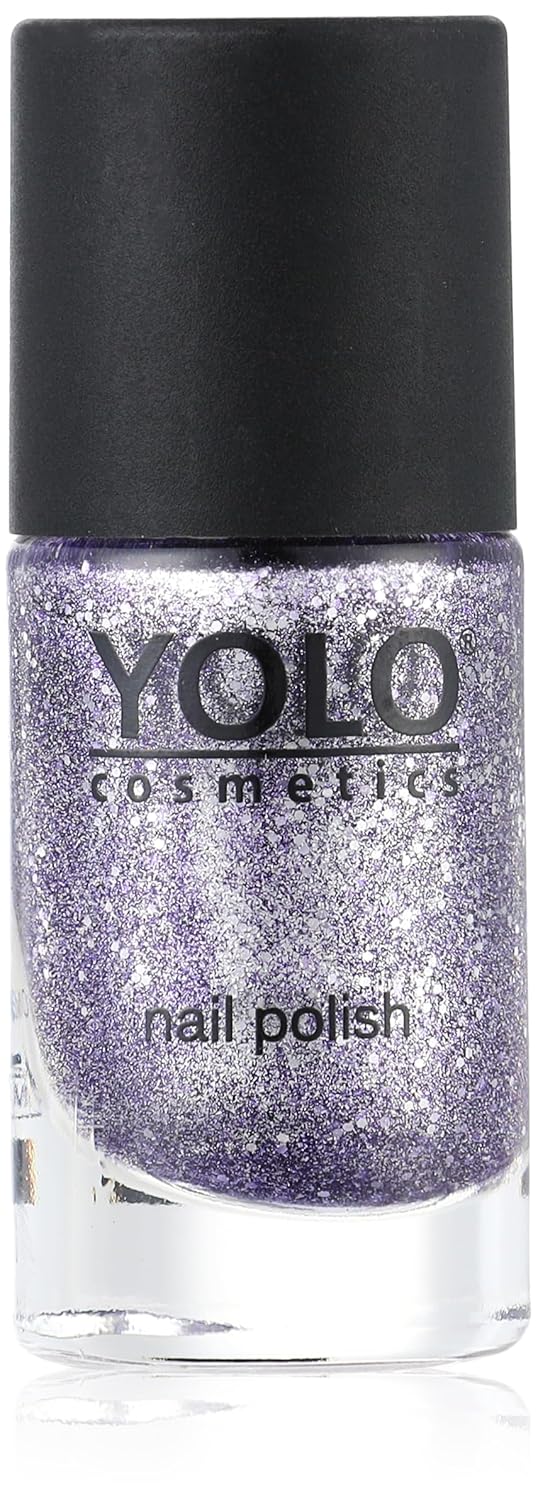 YOLO 233 - Kaia Glitter Collection High Glossy Effect Nail Polish - Lilac