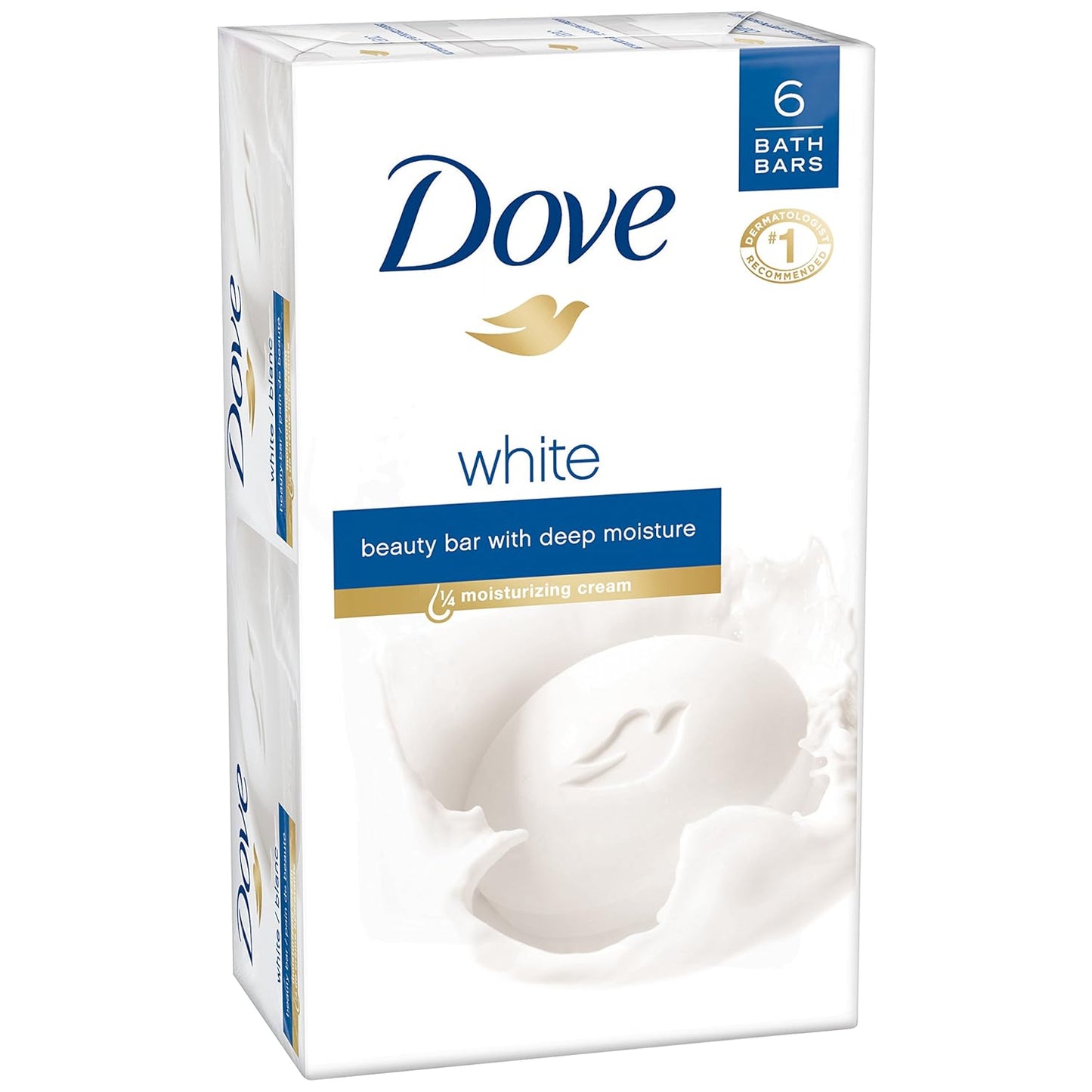 Dove White Beauty Bar, 6 Count Body Care/Beauty Care/Bodycare/BeautyCare by Dove