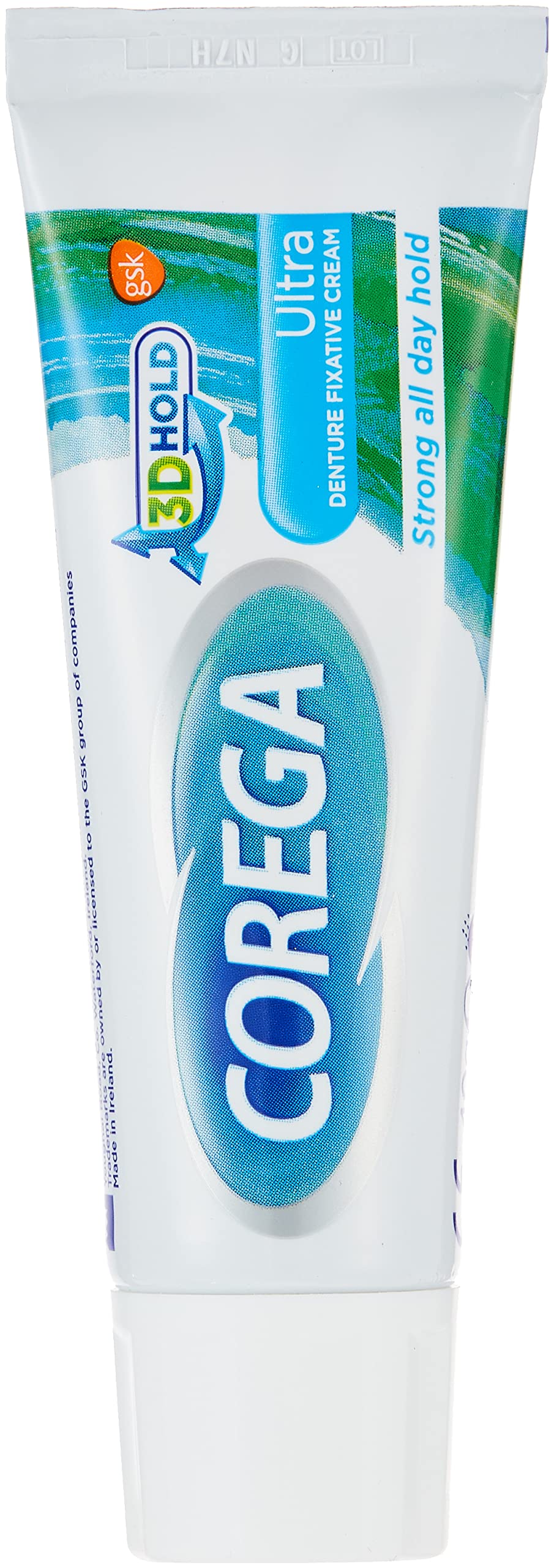 Corega Denture Fixative Cream, Ultra Cream For Teeth & Gums, 40 G