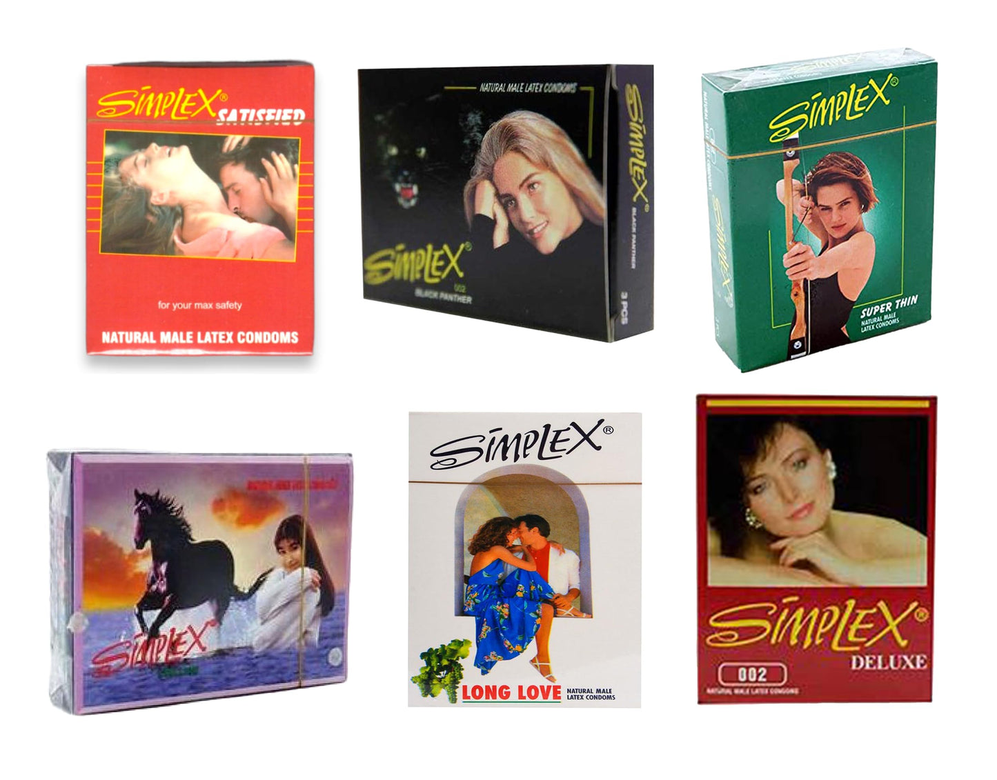 OneTouch Mix selected Condoms - all in one- 6 Packs of 3 condoms. Ultra thin,Long love, Black Panther,deluxe,satisfied,stallion...