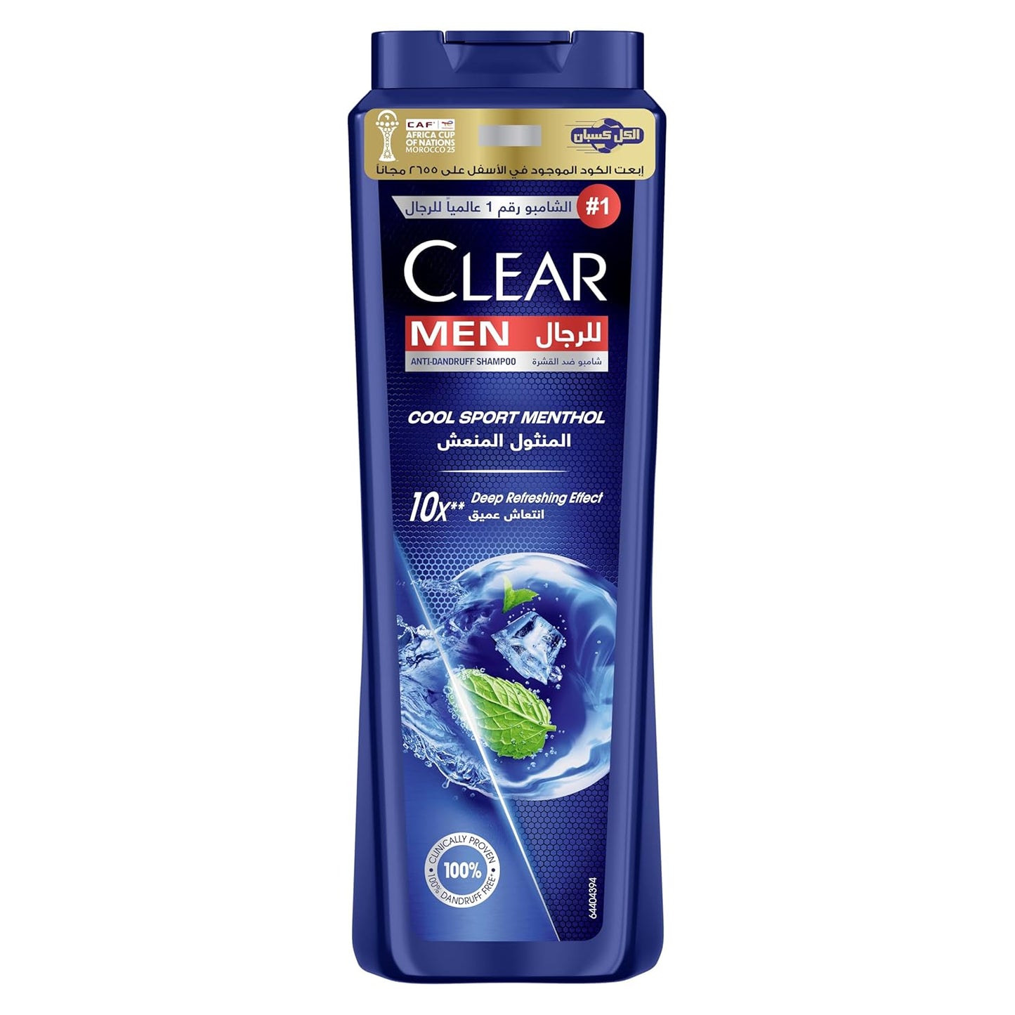 CLEAR Men Anti-dandruff Shampoo Cool Sport Menthol, 10x Deep Cooling with Ultra Performance Formula, 600ML