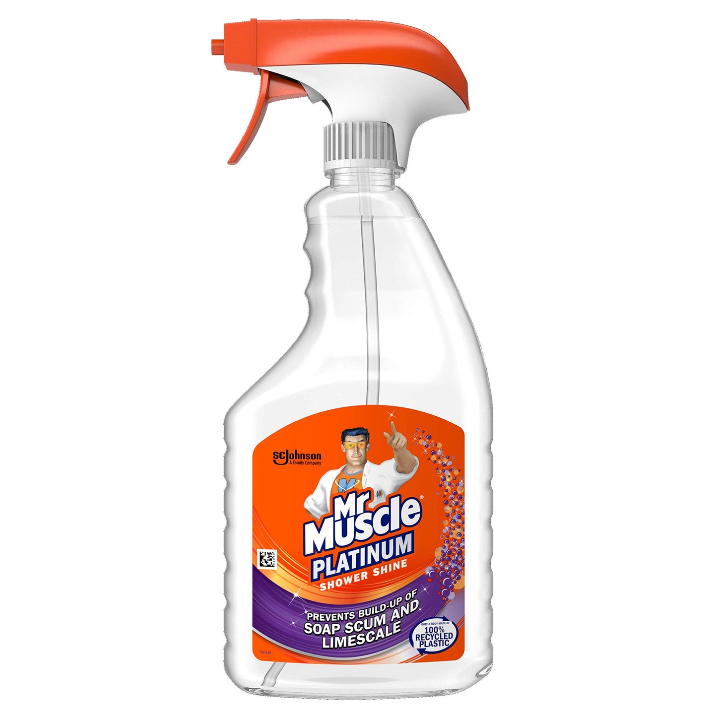 Mr Muscle Platinum Shower Shine Spray 750ml, Pack of 6