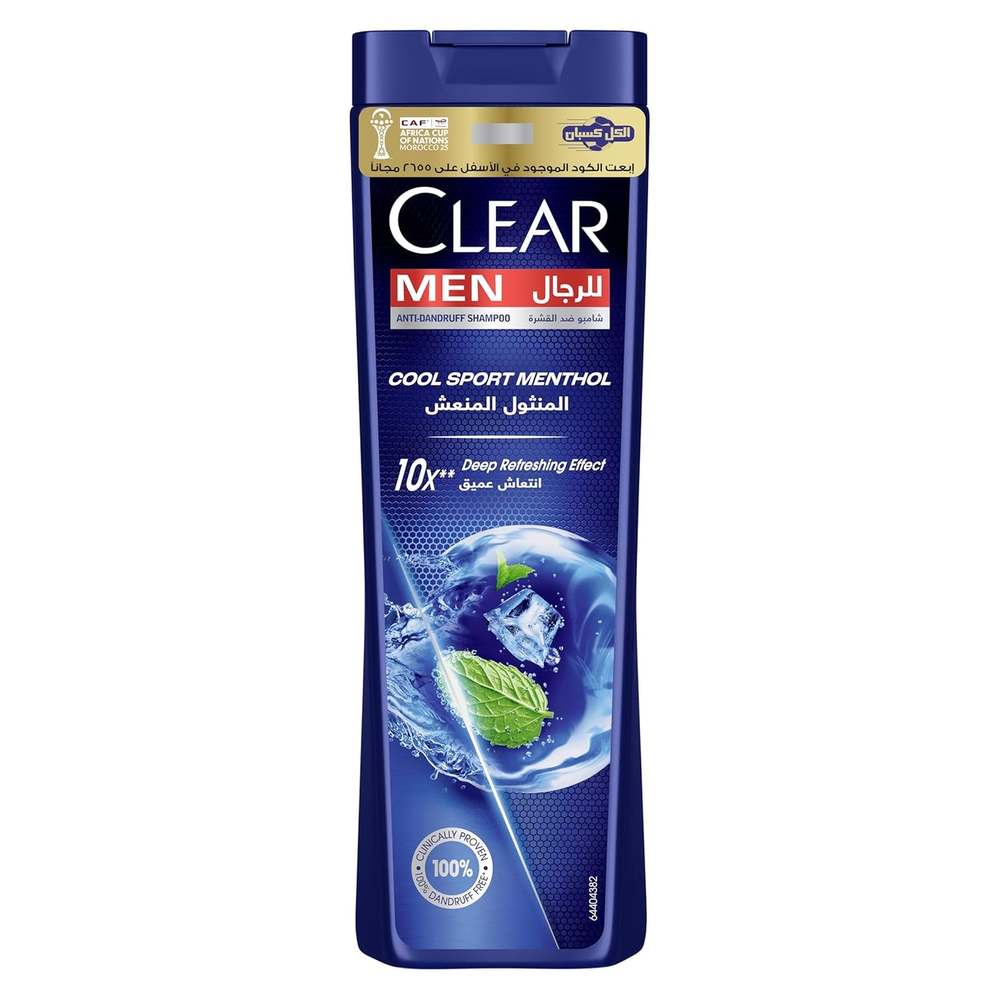 CLEAR Men Anti-dandruff Shampoo Cool Sport Menthol, 10x Deep Cooling with Ultra Performance Formula, 360ML