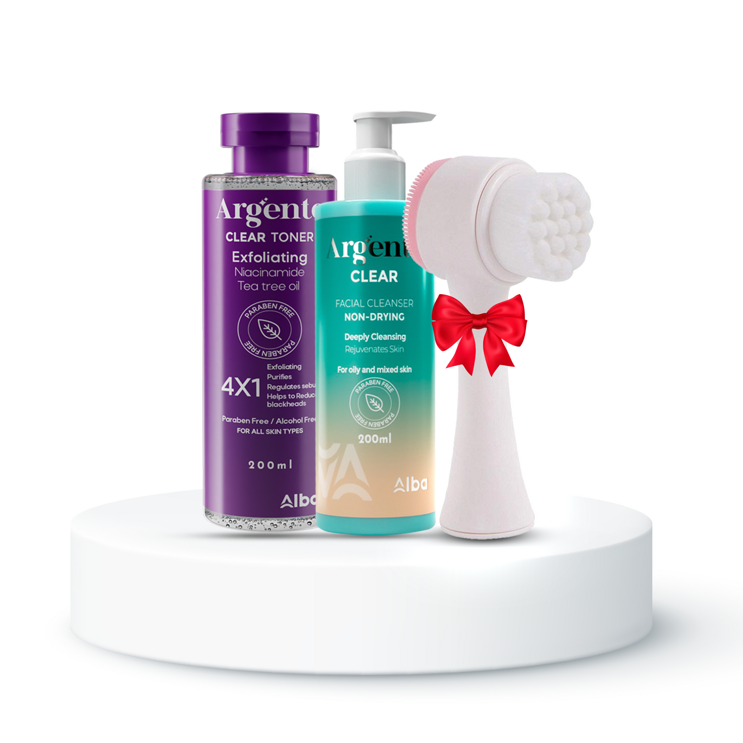 Offer Argento Clear + Toner - Brush