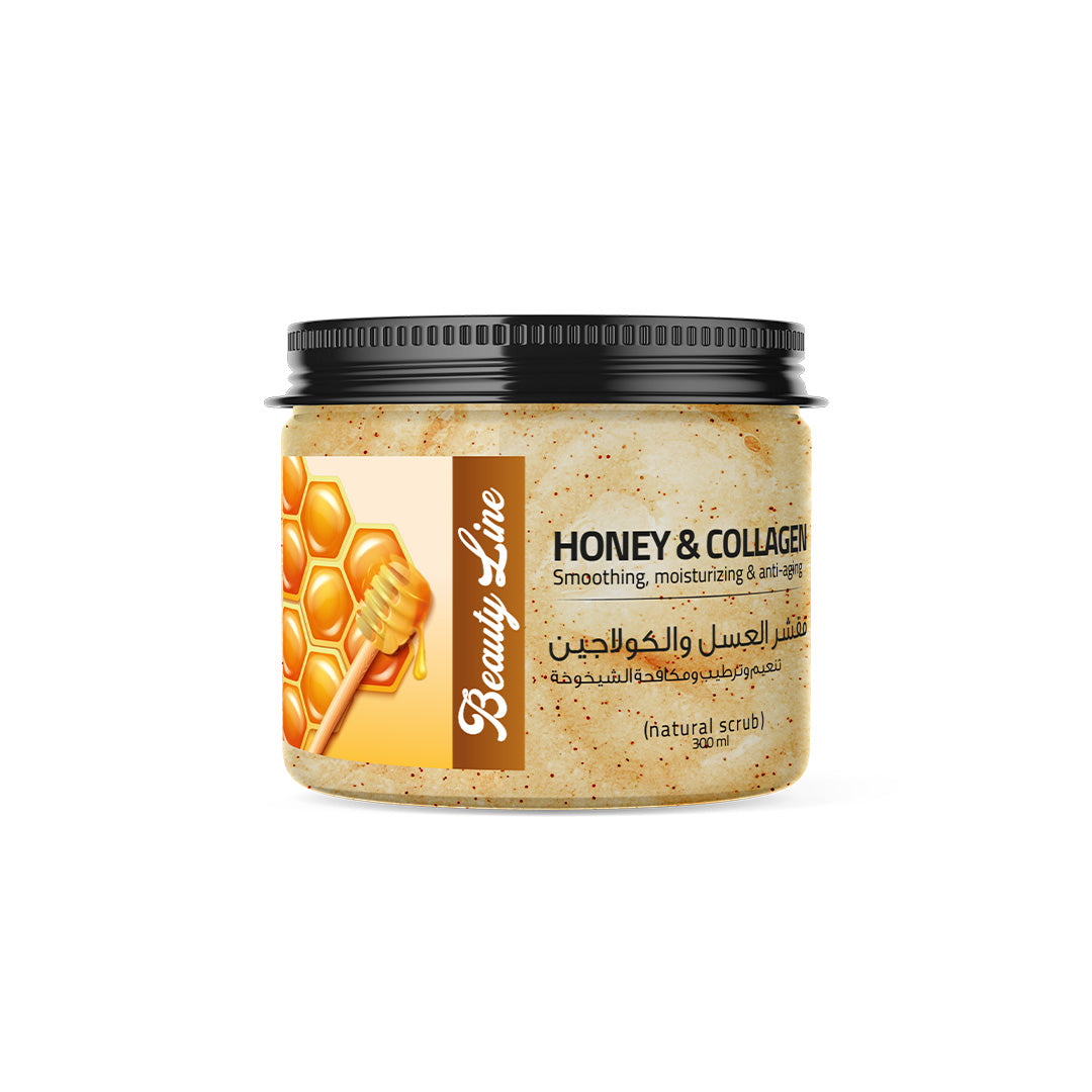 Beautyline honey and collagen scrub, 300 gm