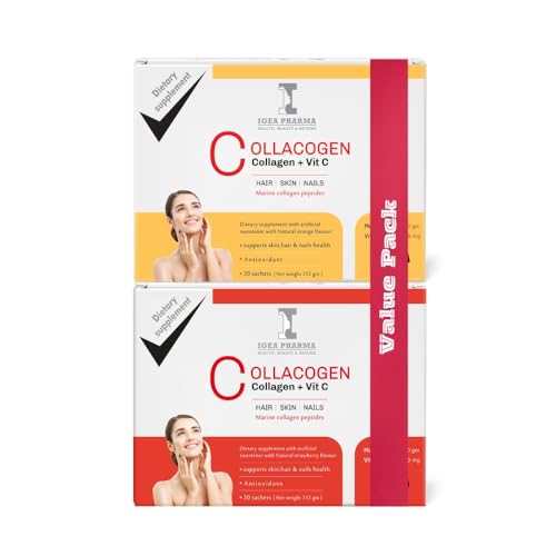 Igea Collacogen Strawberry + Orange Pack of 2 - Amazon Egypt original gallery image 2