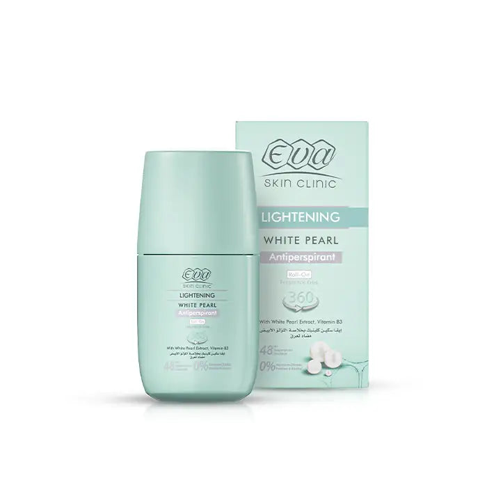 Eva Skin Clinic White Pearl Roll On Antiperspirant For Toning & Minimizing Hair Without Fragrance 60 Gm