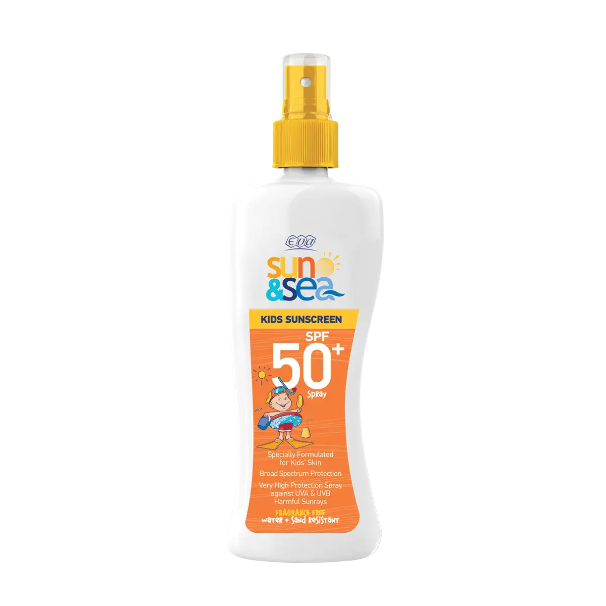 Eva Sun & Sea Sunscreen Spray For Kids SPF ( 50+ ) 200 Ml