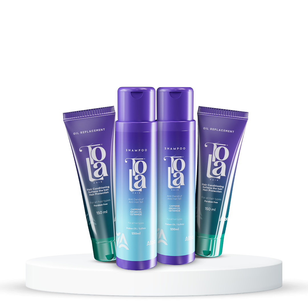 2 Tola Shampoo 250 ml + 2 Tola Oil replacement 150 ml
