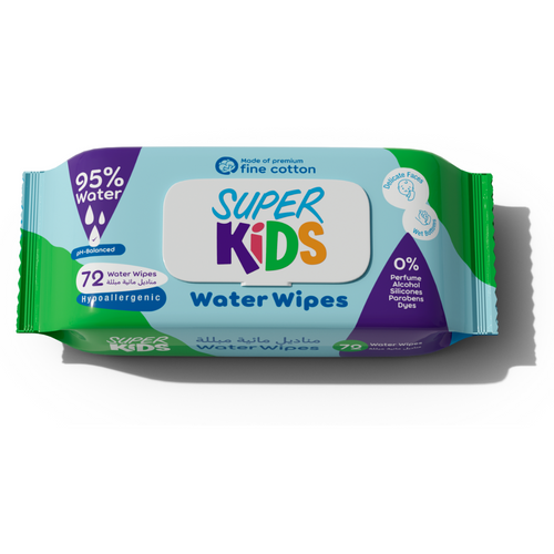Superkids Water Wipes 72 Wipes