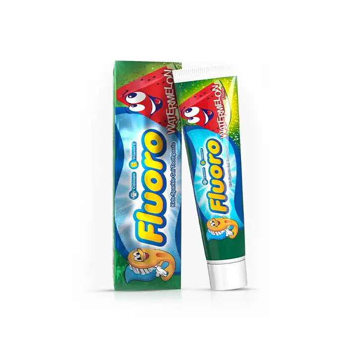 Fluoro Kids Sparkle Gel Toothpaste With watermelon Flavour 50 Gm
