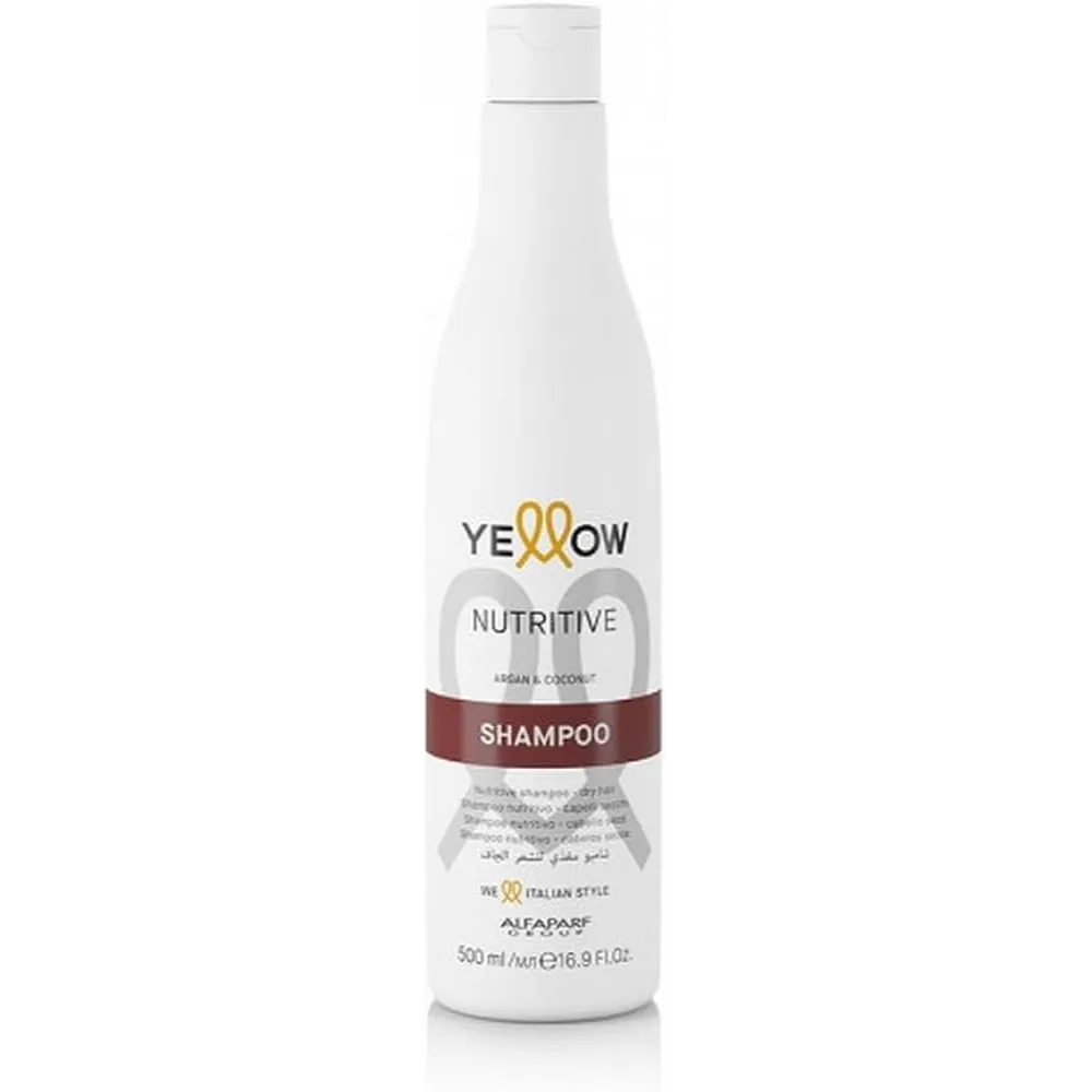 Alfaparf | Milano Yellow Nutritive Shampoo with Argan & Coconut Oil for Dry Hair | 500ml