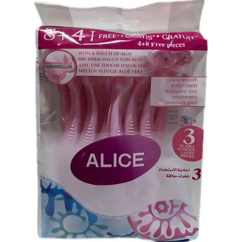 Alice Women's Razor Blades | 8+4 Pcs
