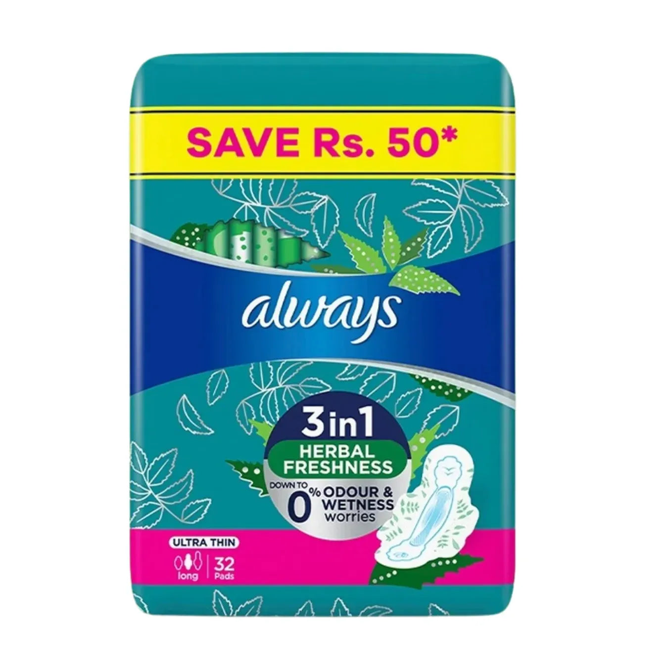 Always | Long Ultra Thin Pads with Wings | 32 Pcs