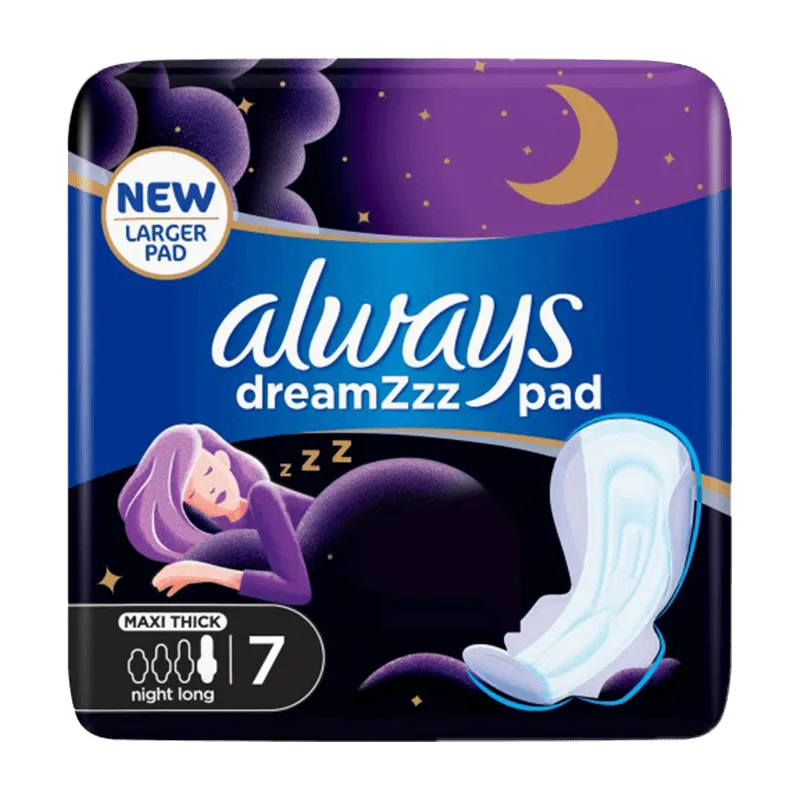 Always | Dreamzzz Night Maxi Sanitary Pads | 7 Pads