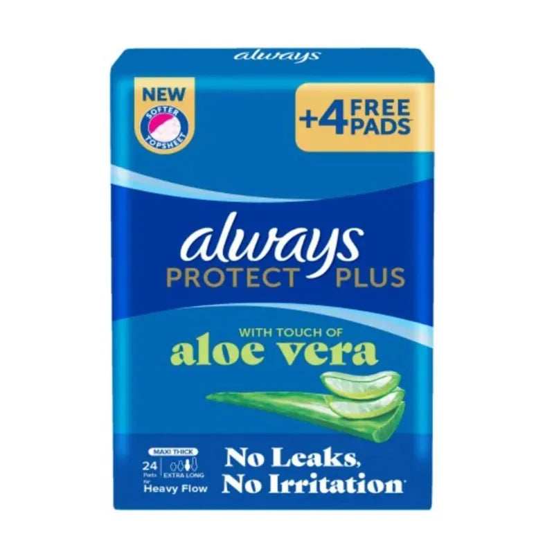 Always | Protect Plus Maxi Thick Long Aloe Vera 26+4