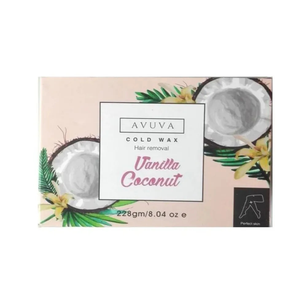 Avuva | Hair Removal Cold Wax Vanilla Coconut | 228gm