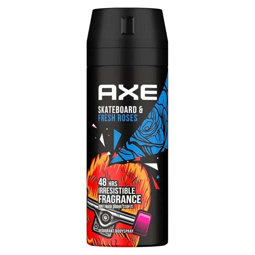 Axe | Body Spray for Men Skateboard & Fresh Roses | 150ml | 30 LE Off