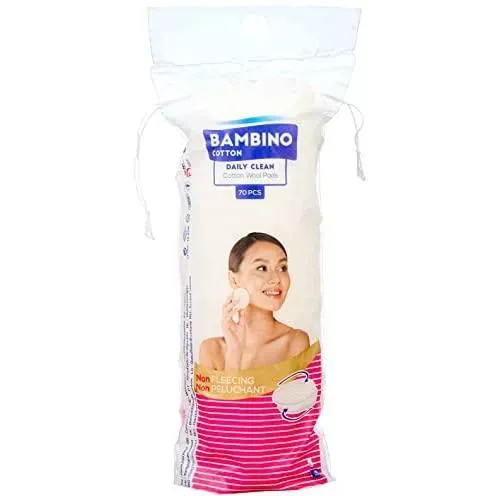 Bambino | Round Cosmetics Cotton Pads | 70Pcs