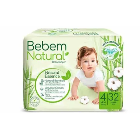 Bebem | Natural Diapers Size 4 | 32 Pcs