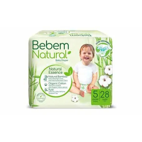 Bebem | Natural Diapers Size 5 | 28 Pcs