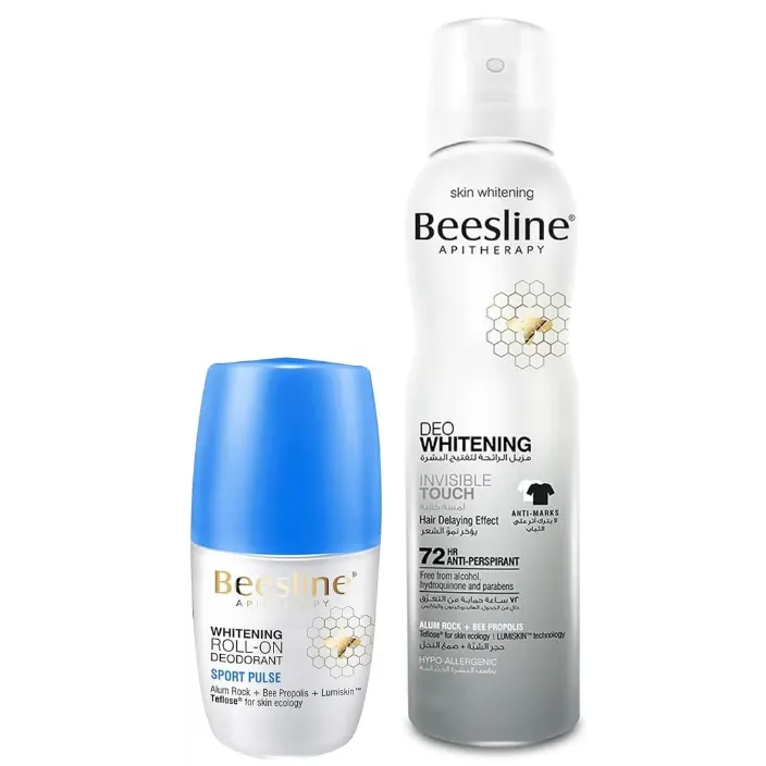 Beesline | Sport Plus Roll on Deodorant 50ml + Invisible Touch Lightening Spray 150ml