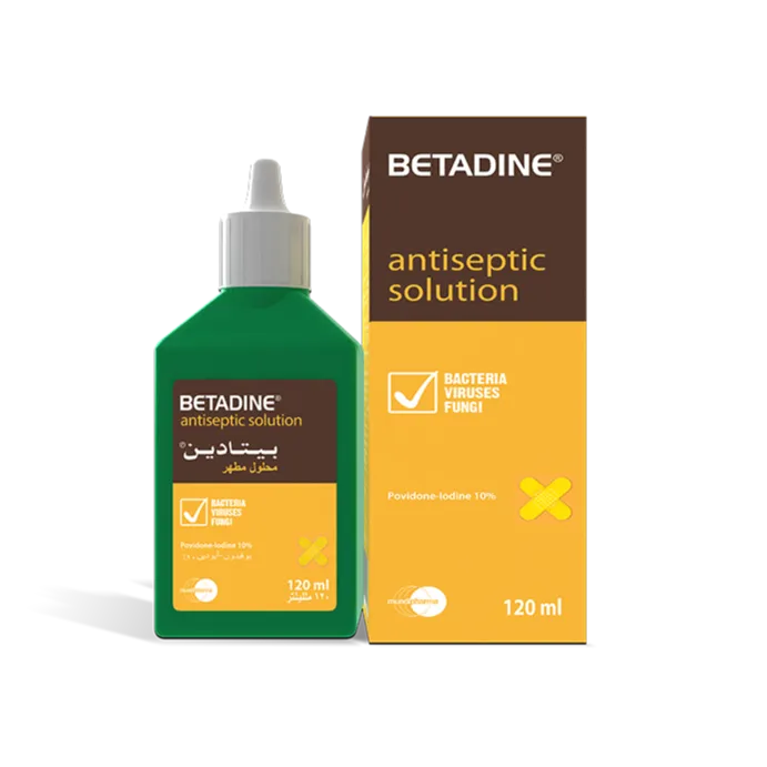 Betadine | Antispetic Solution 10% Povidone Lodine | 120ml