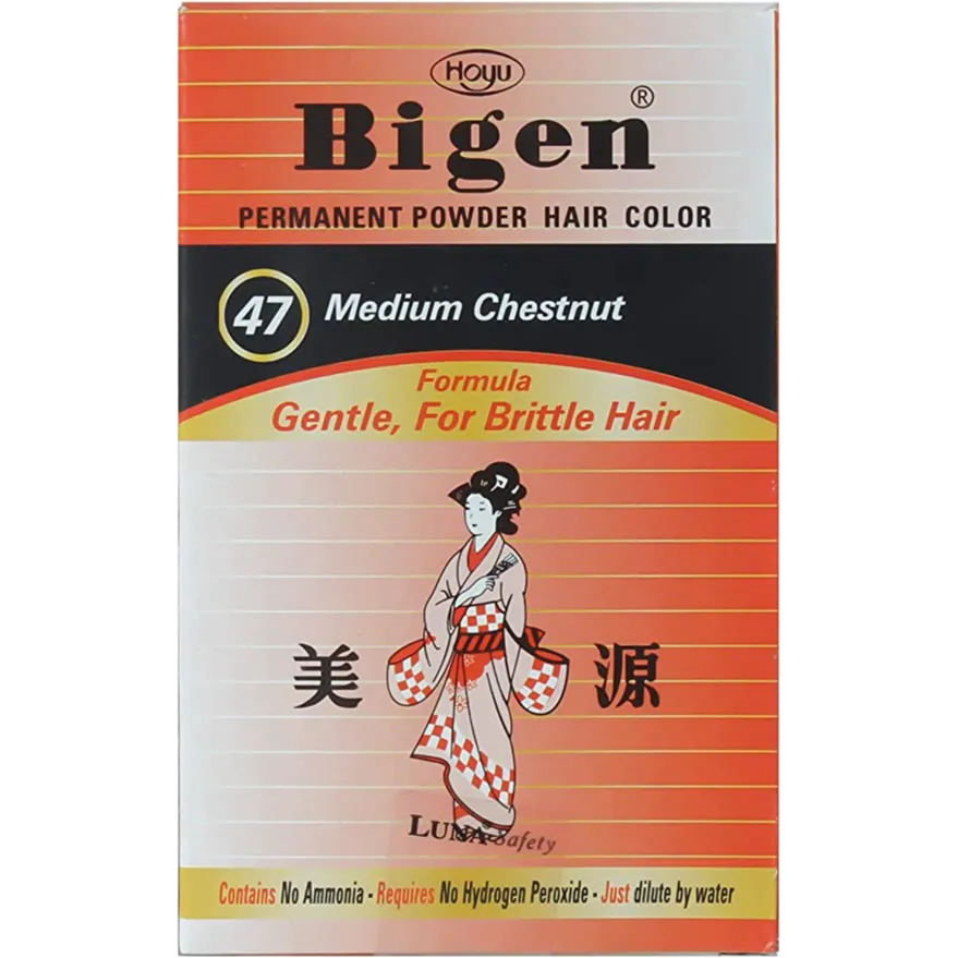 Bigen | Permanent Powder Hair Color 47 | Medium Chestnut
