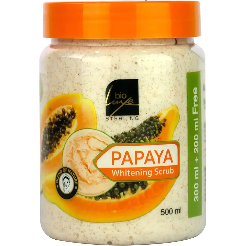 bioluxe | papaya whitening scrub | 500ml