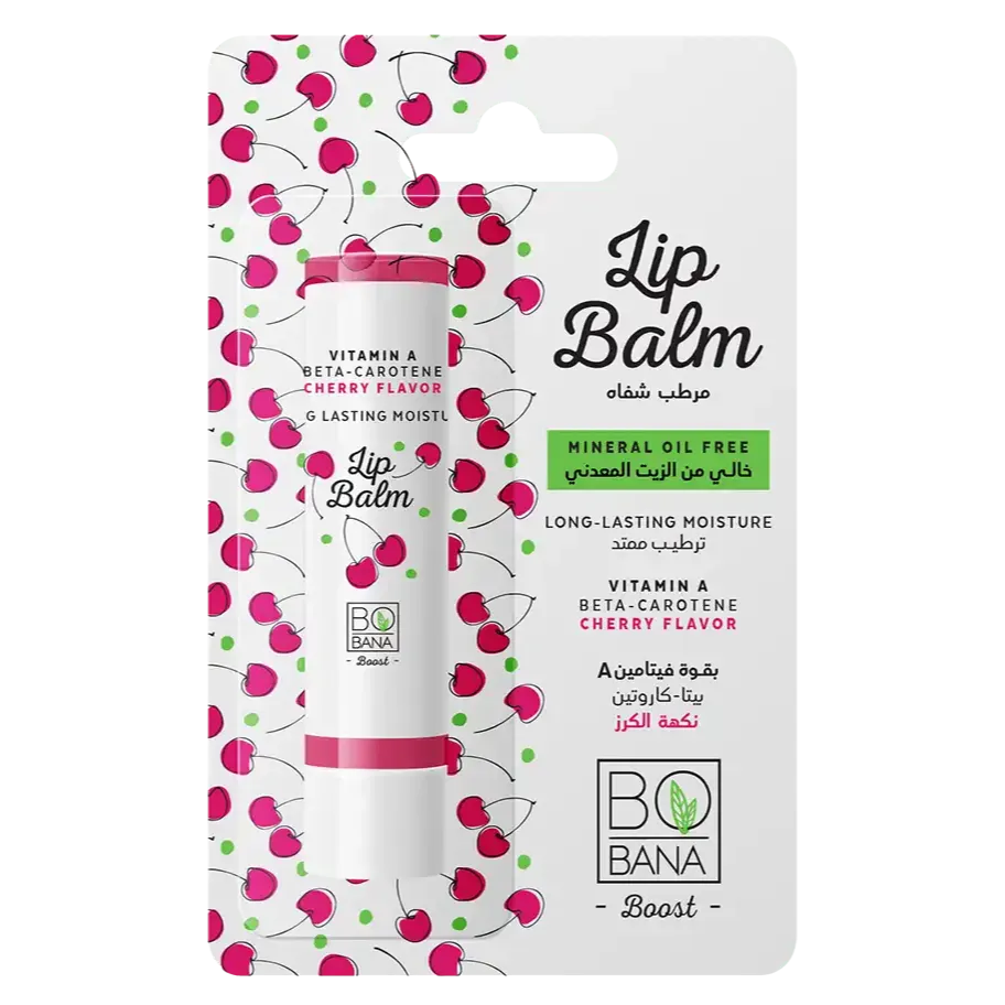 Bobana | Lip Balm With Vitamin A Cherry Flavor | 4.8ml